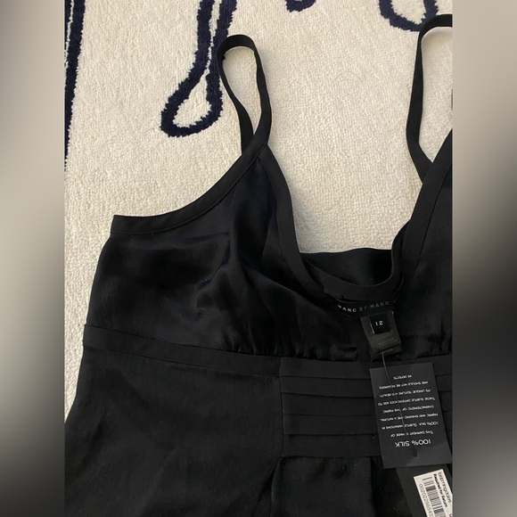 NWT MARC JACOBS black silk tuxedo strappy top. Size US 12. Mint condition - Picture 7 of 9